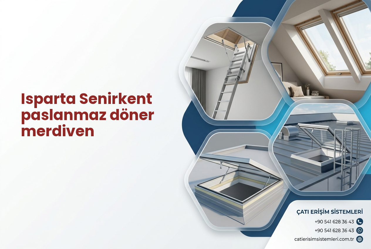 Isparta Senirkent paslanmaz döner merdiven