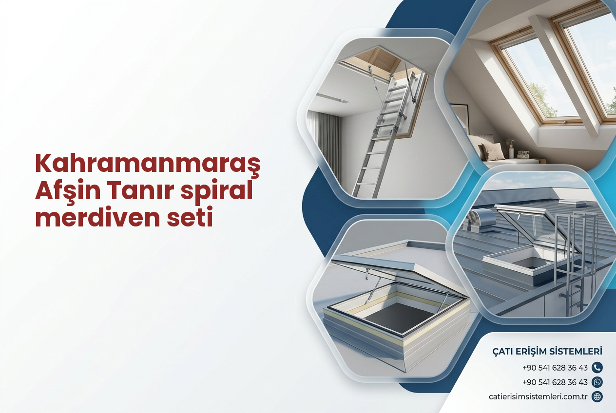 Kahramanmaraş Afşin Tanır spiral merdiven seti