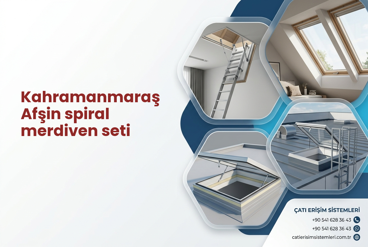 Kahramanmaraş Afşin spiral merdiven seti