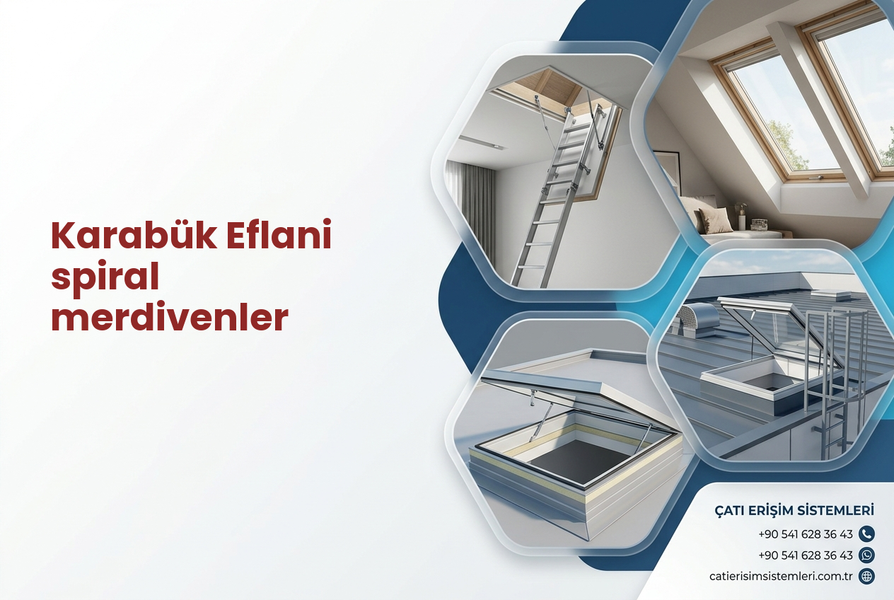 Karabük Eflani spiral merdivenler