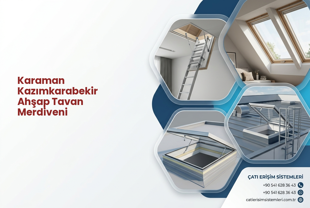 Karaman Kazımkarabekir Ahşap Tavan Merdiveni