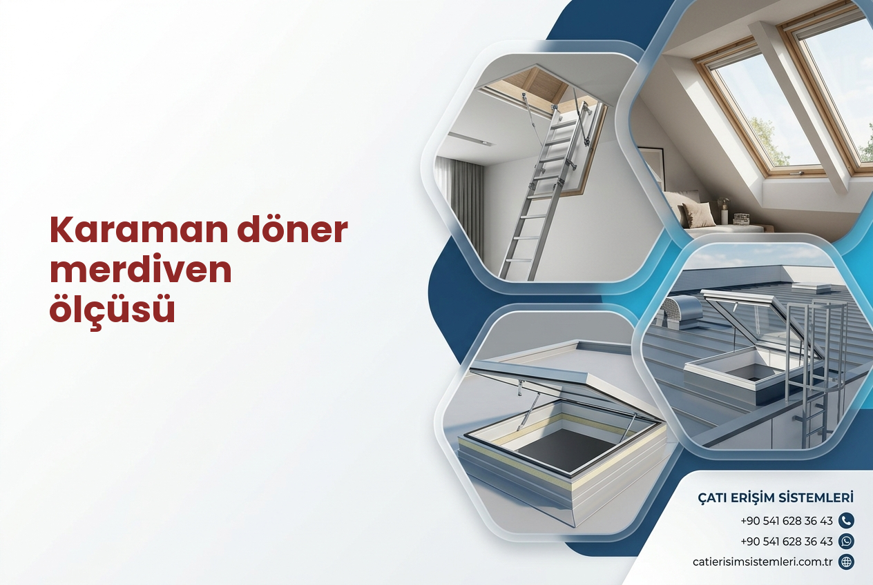 Karaman döner merdiven ölçüsü