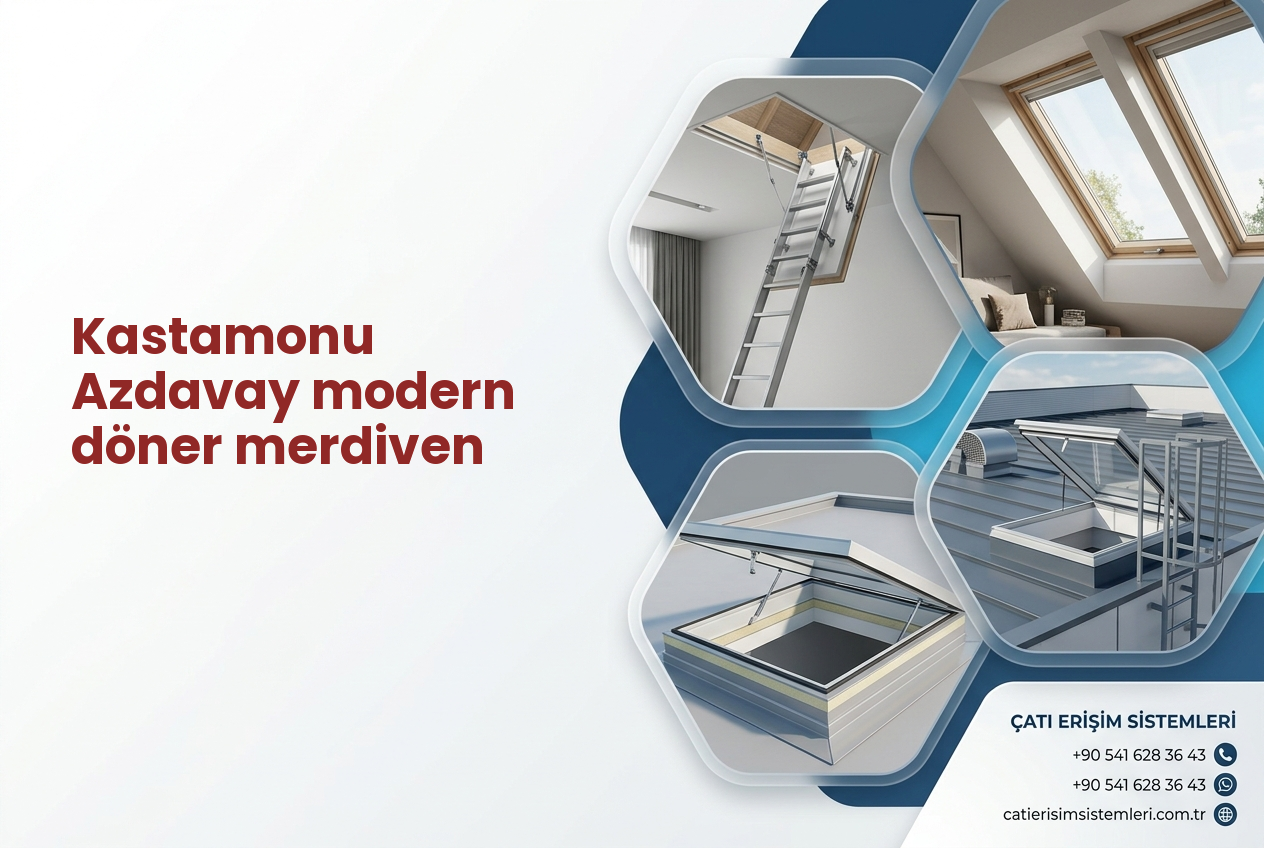 Kastamonu Azdavay modern döner merdiven