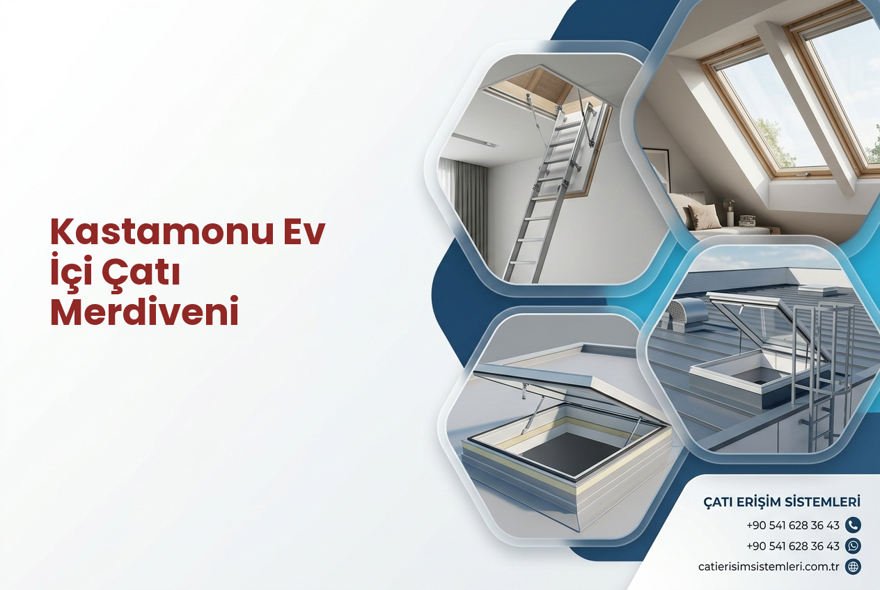 Kastamonu Ev İçi Çatı Merdiveni