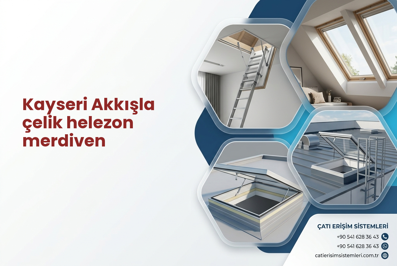 Kayseri Akkışla çelik helezon merdiven