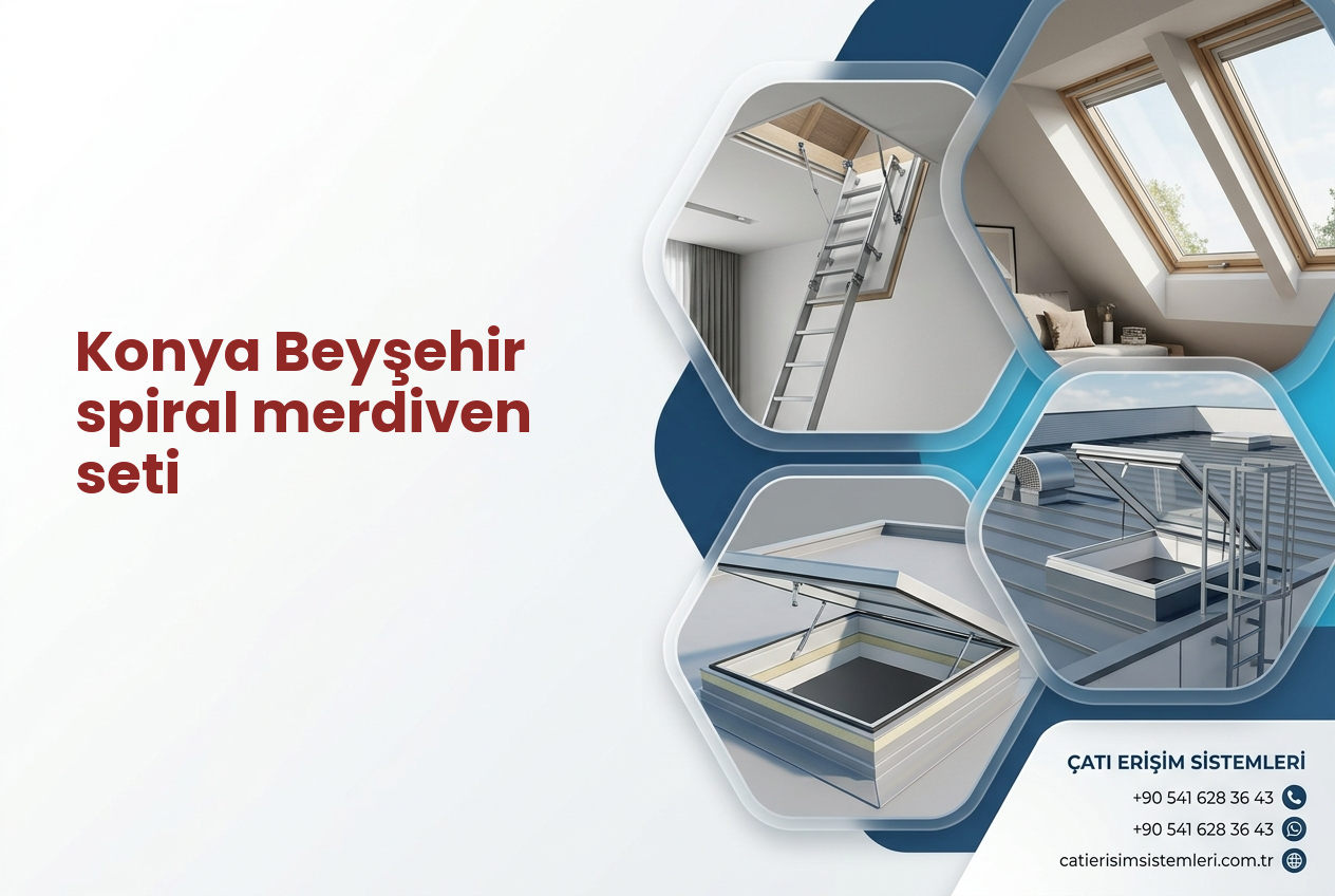 Konya Beyşehir spiral merdiven seti