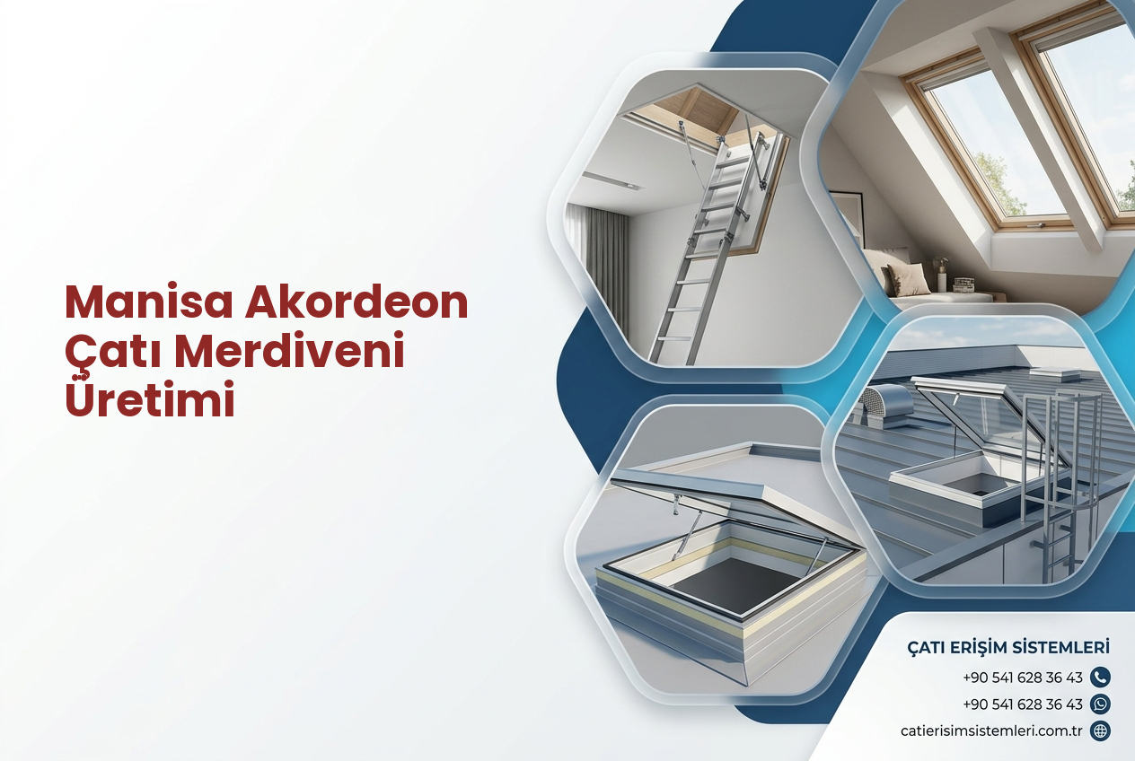 Manisa Akordeon Çatı Merdiveni Üretimi