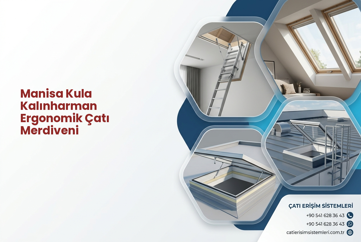 Manisa Kula Kalınharman Ergonomik Çatı Merdiveni