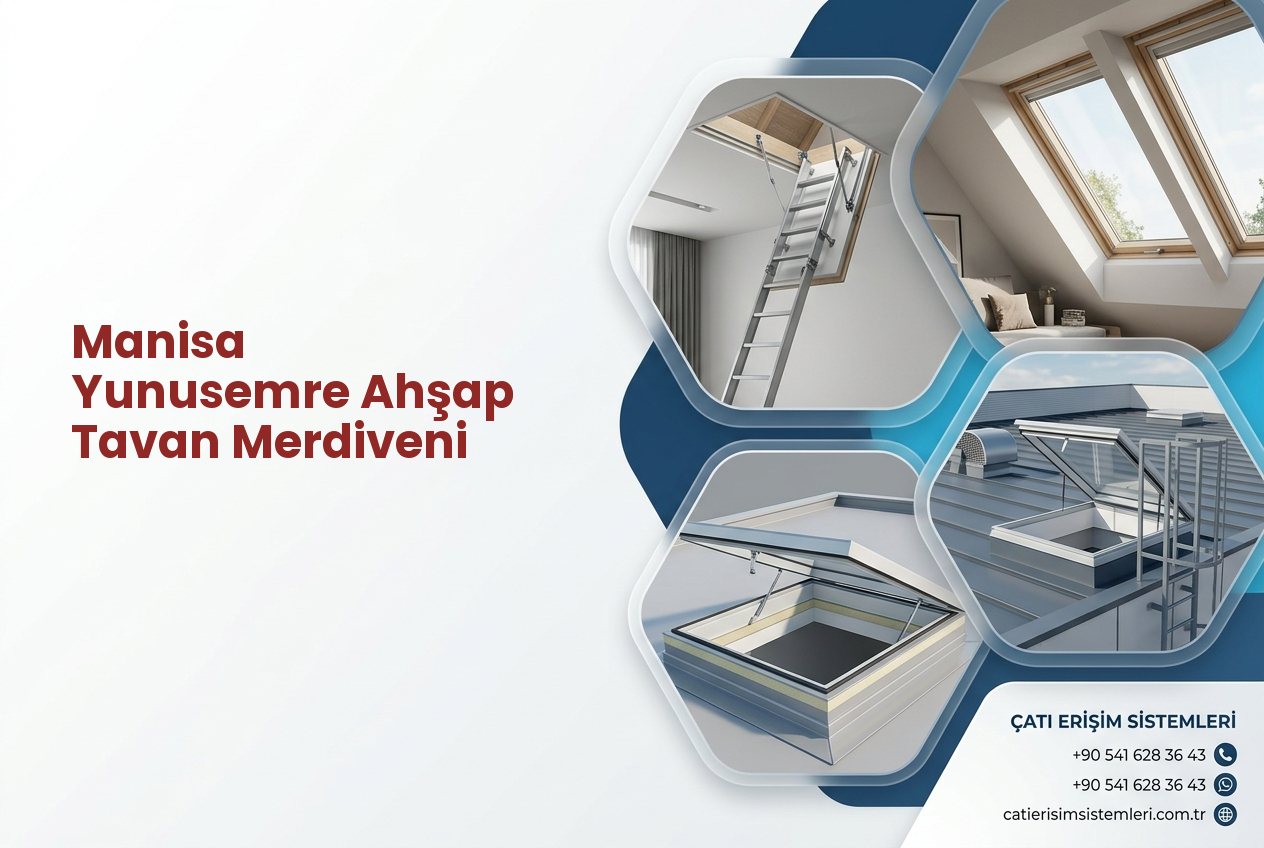 Manisa Yunusemre Ahşap Tavan Merdiveni