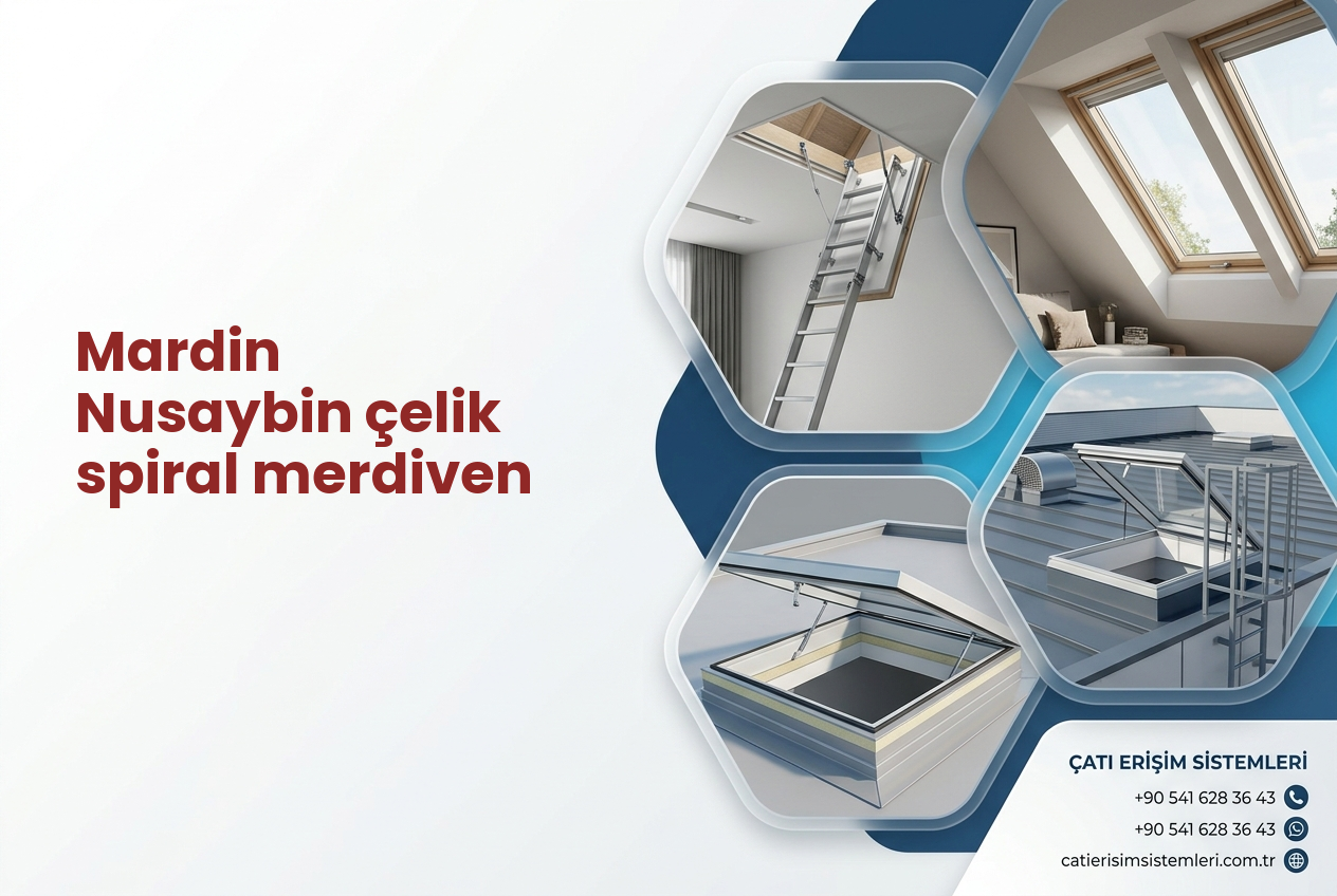 Mardin Nusaybin çelik spiral merdiven