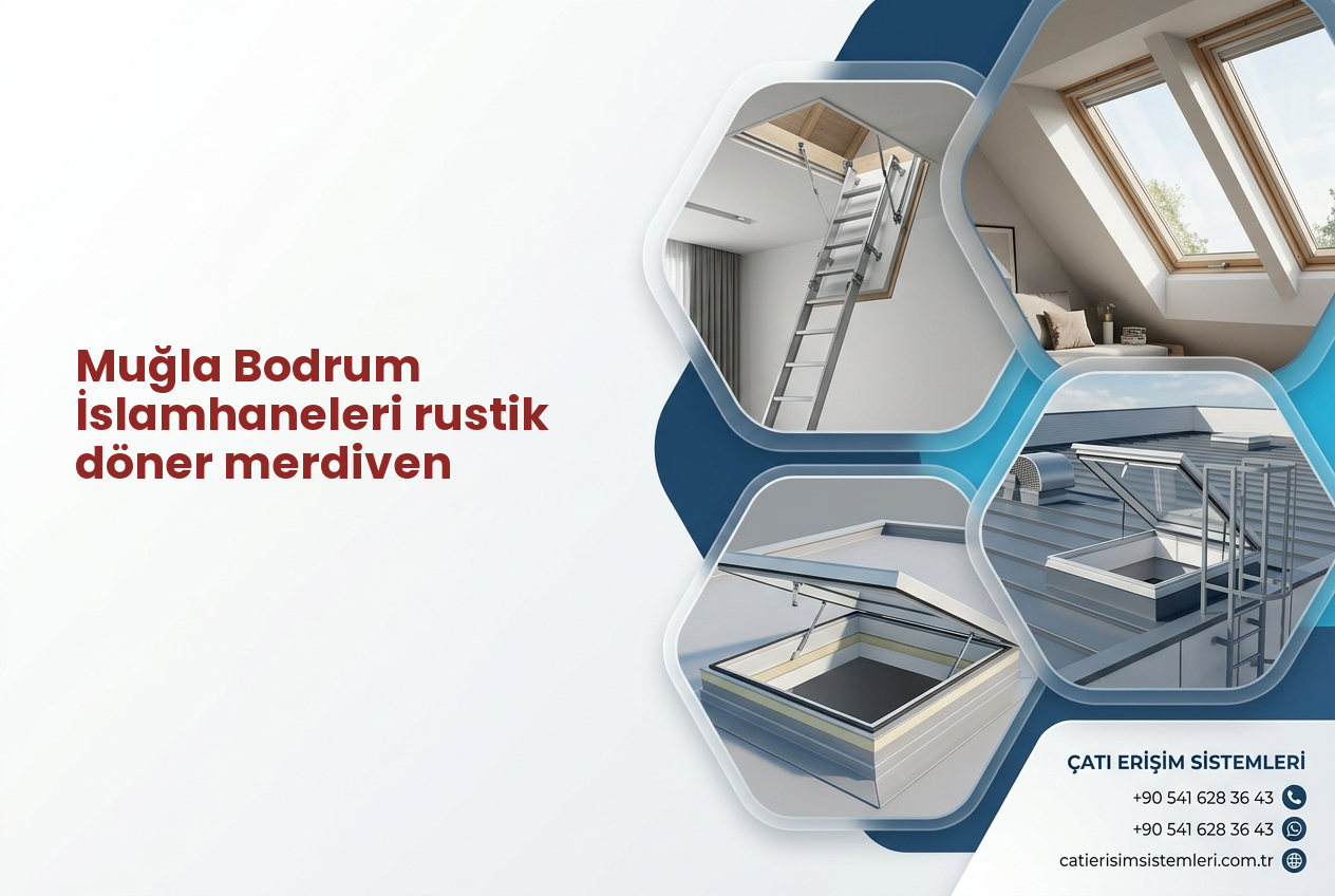 Muğla Bodrum İslamhaneleri rustik döner merdiven