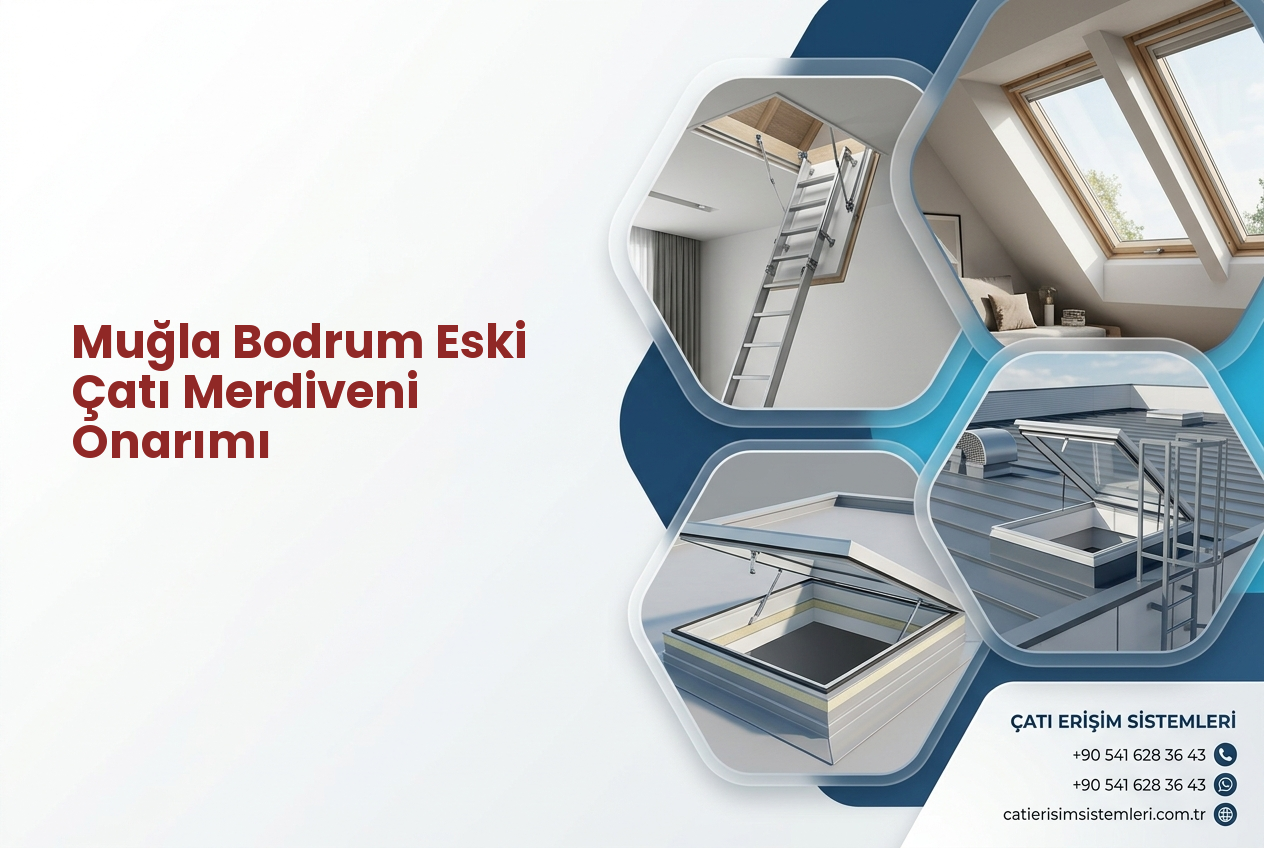 Muğla Bodrum Eski Çatı Merdiveni Onarımı