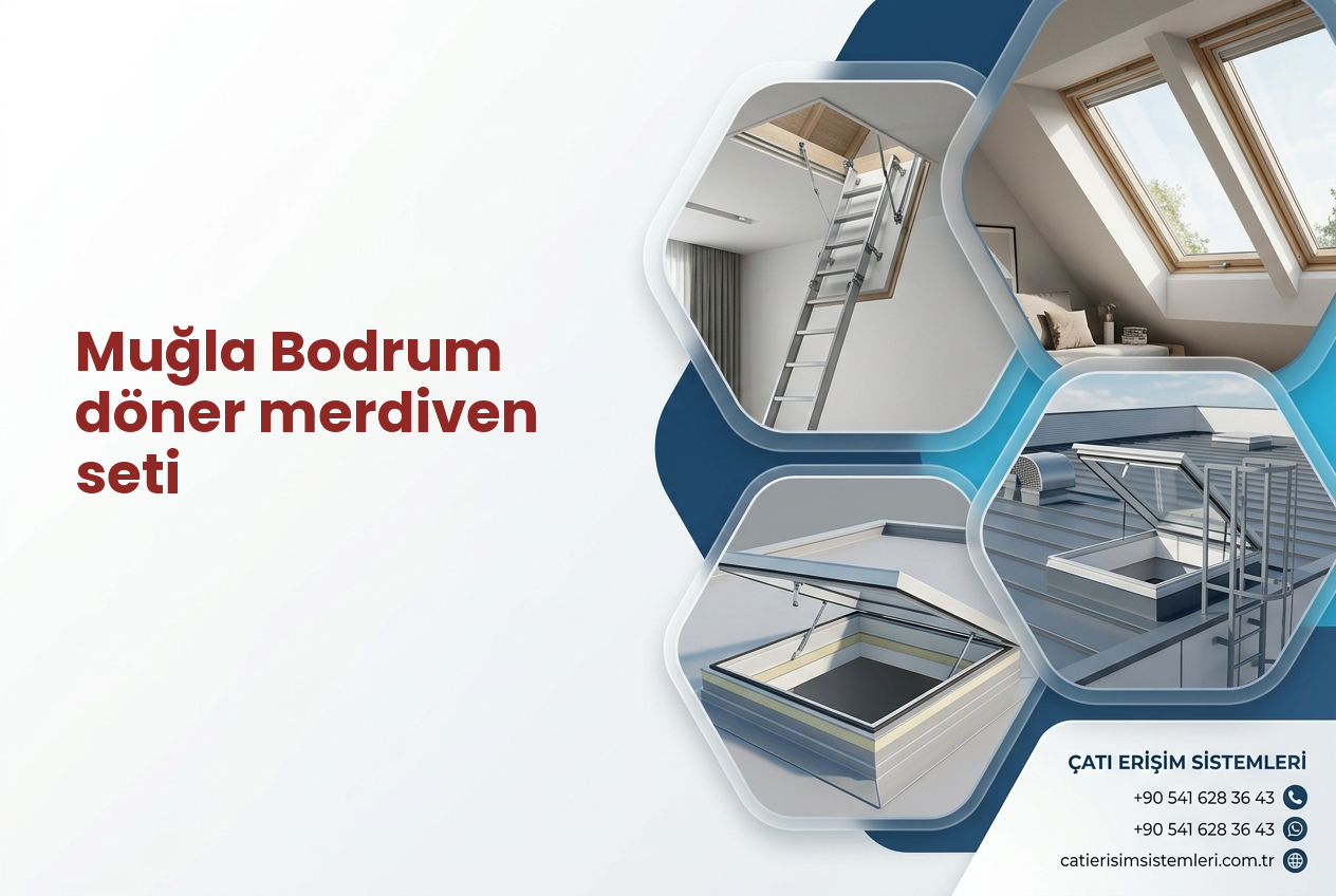 Muğla Bodrum döner merdiven seti