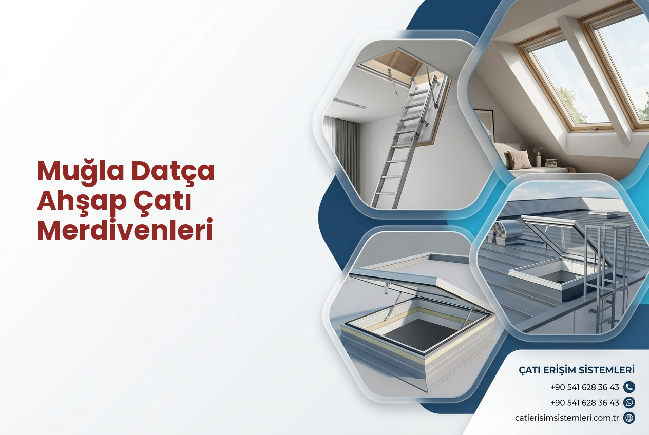 Muğla Datça Ahşap Çatı Merdivenleri