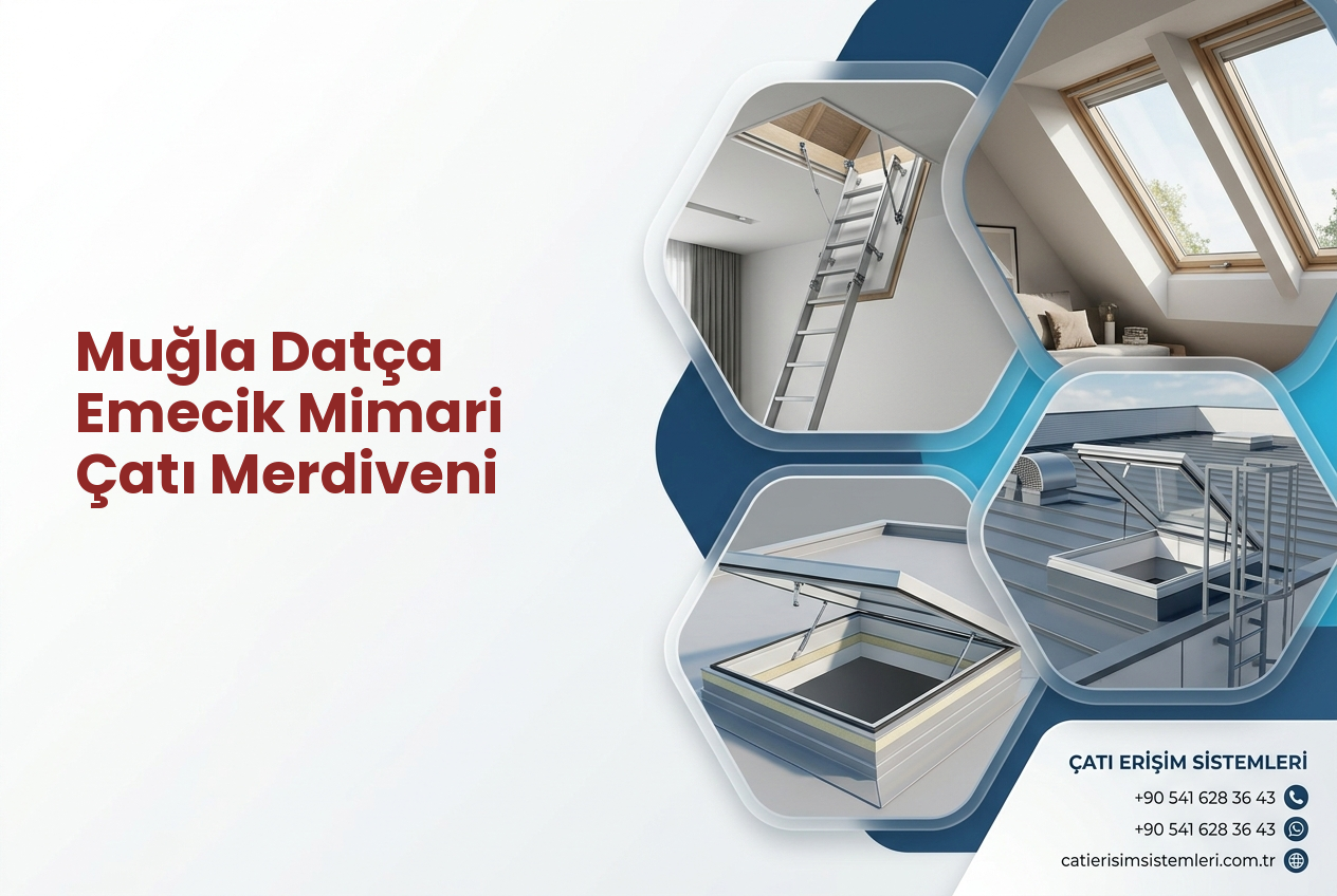 Muğla Datça Emecik Mimari Çatı Merdiveni