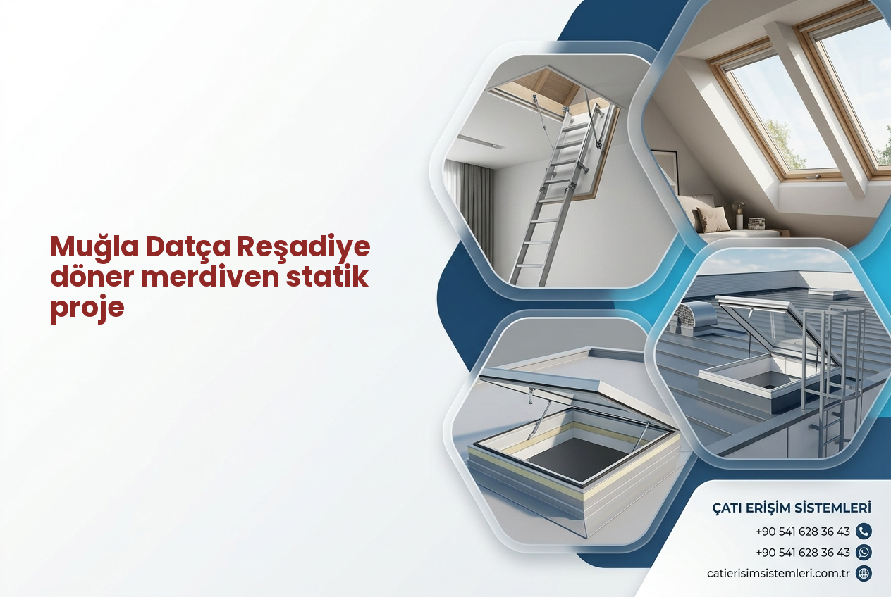 Muğla Datça Reşadiye döner merdiven statik proje