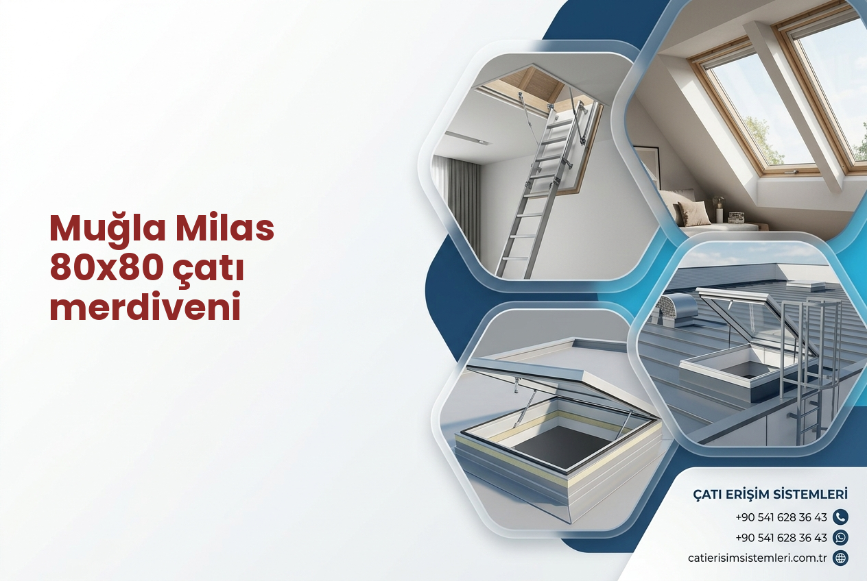 Muğla Milas 80x80 çatı merdiveni