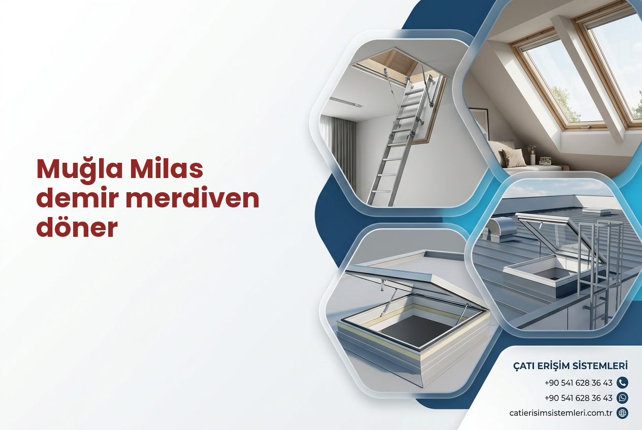 Muğla Milas demir merdiven döner