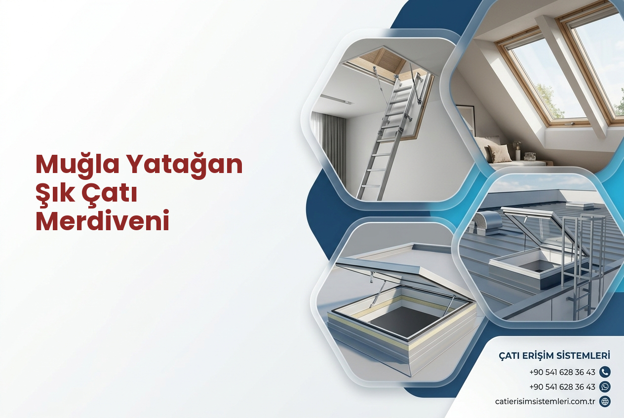 Muğla Yatağan Şık Çatı Merdiveni
