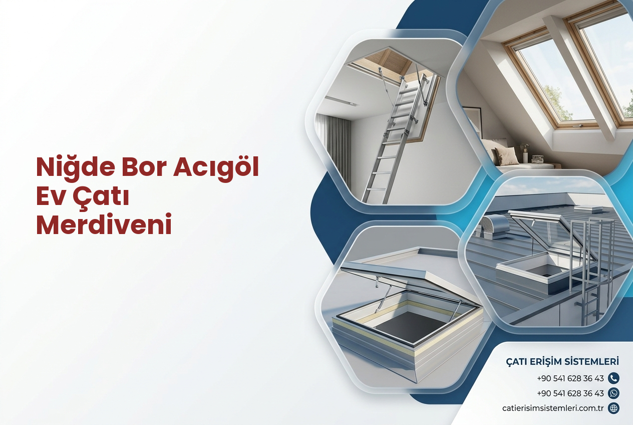 Niğde Bor Acıgöl Ev Çatı Merdiveni