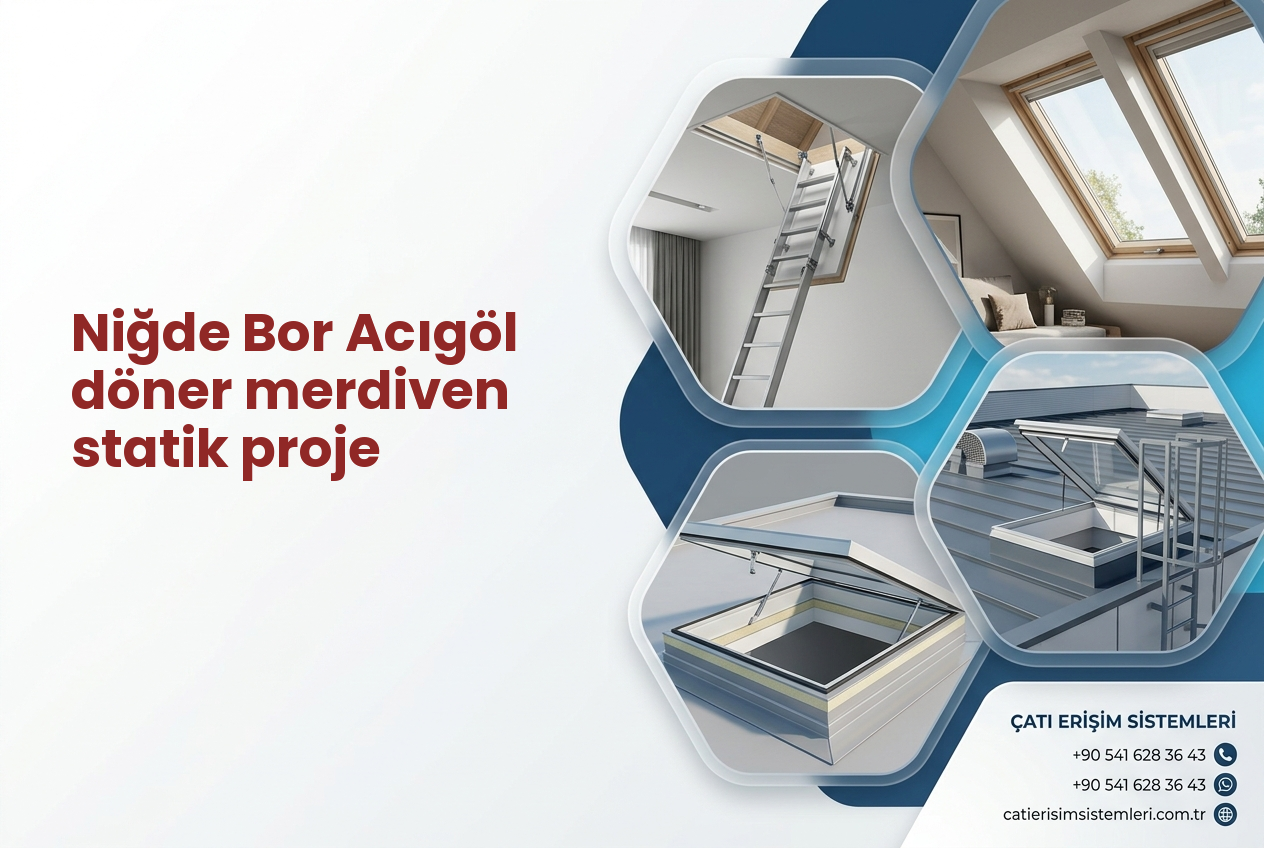 Niğde Bor Acıgöl döner merdiven statik proje