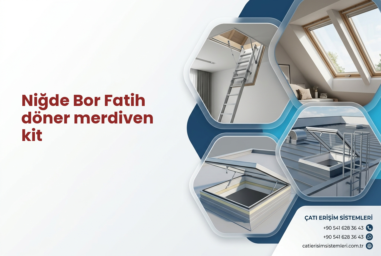 Niğde Bor Fatih döner merdiven kit