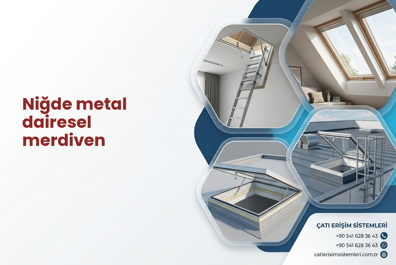 Niğde metal dairesel merdiven