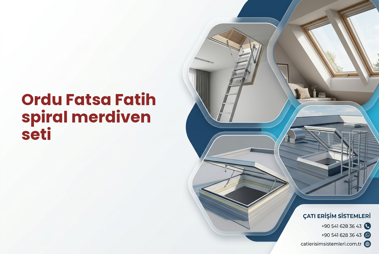 Ordu Fatsa Fatih spiral merdiven seti