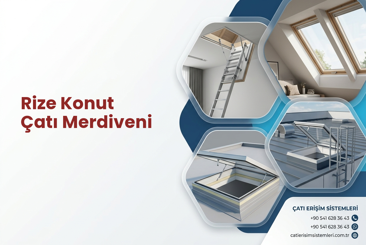 Rize Konut Çatı Merdiveni