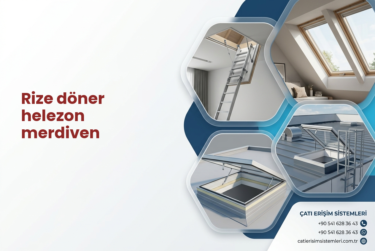 Rize döner helezon merdiven
