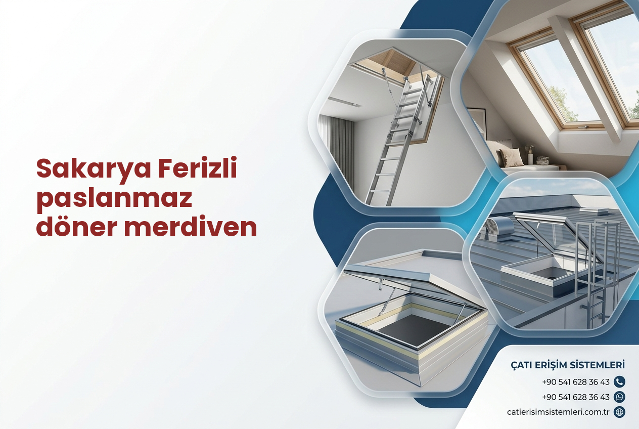Sakarya Ferizli paslanmaz döner merdiven