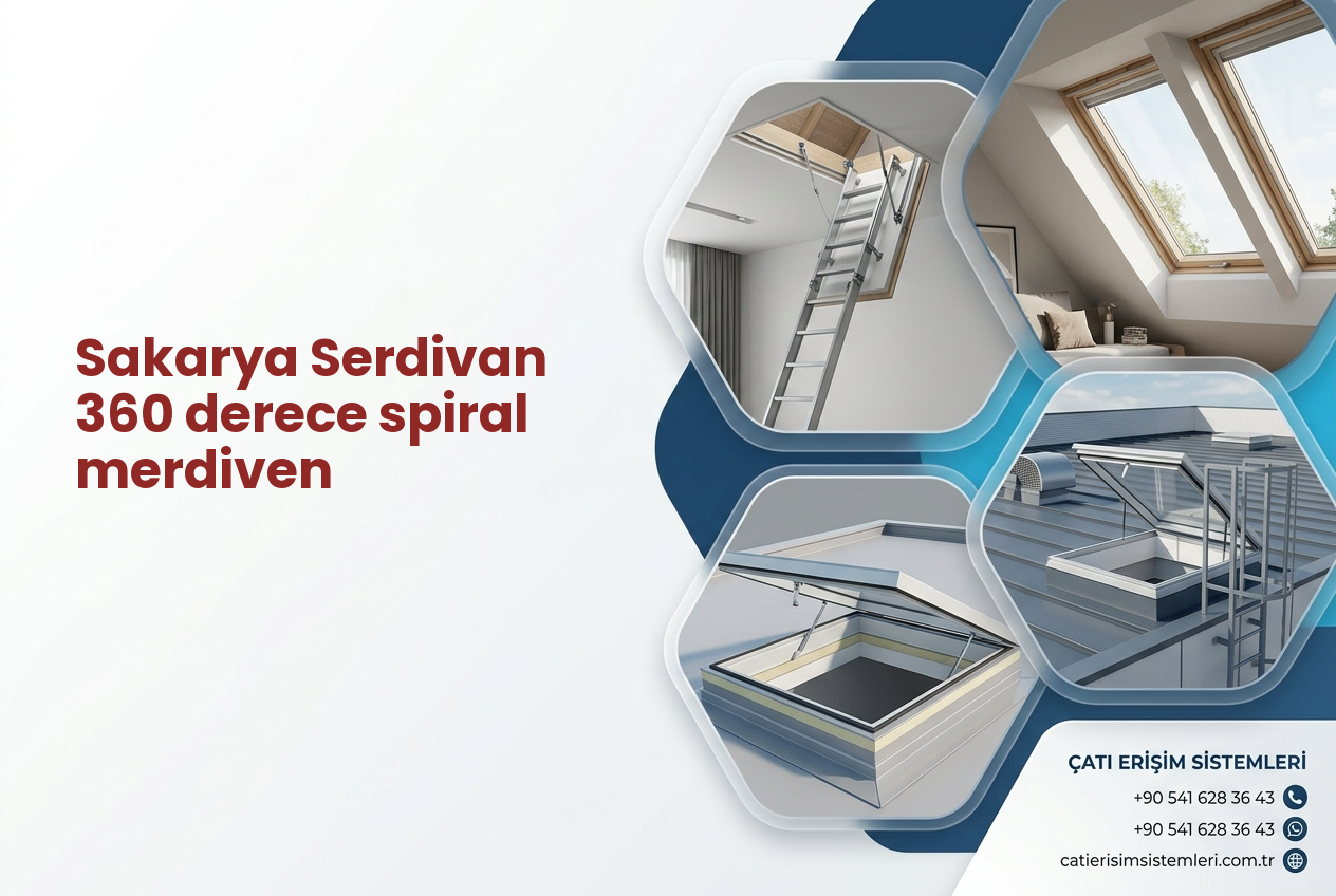 Sakarya Serdivan 360 derece spiral merdiven