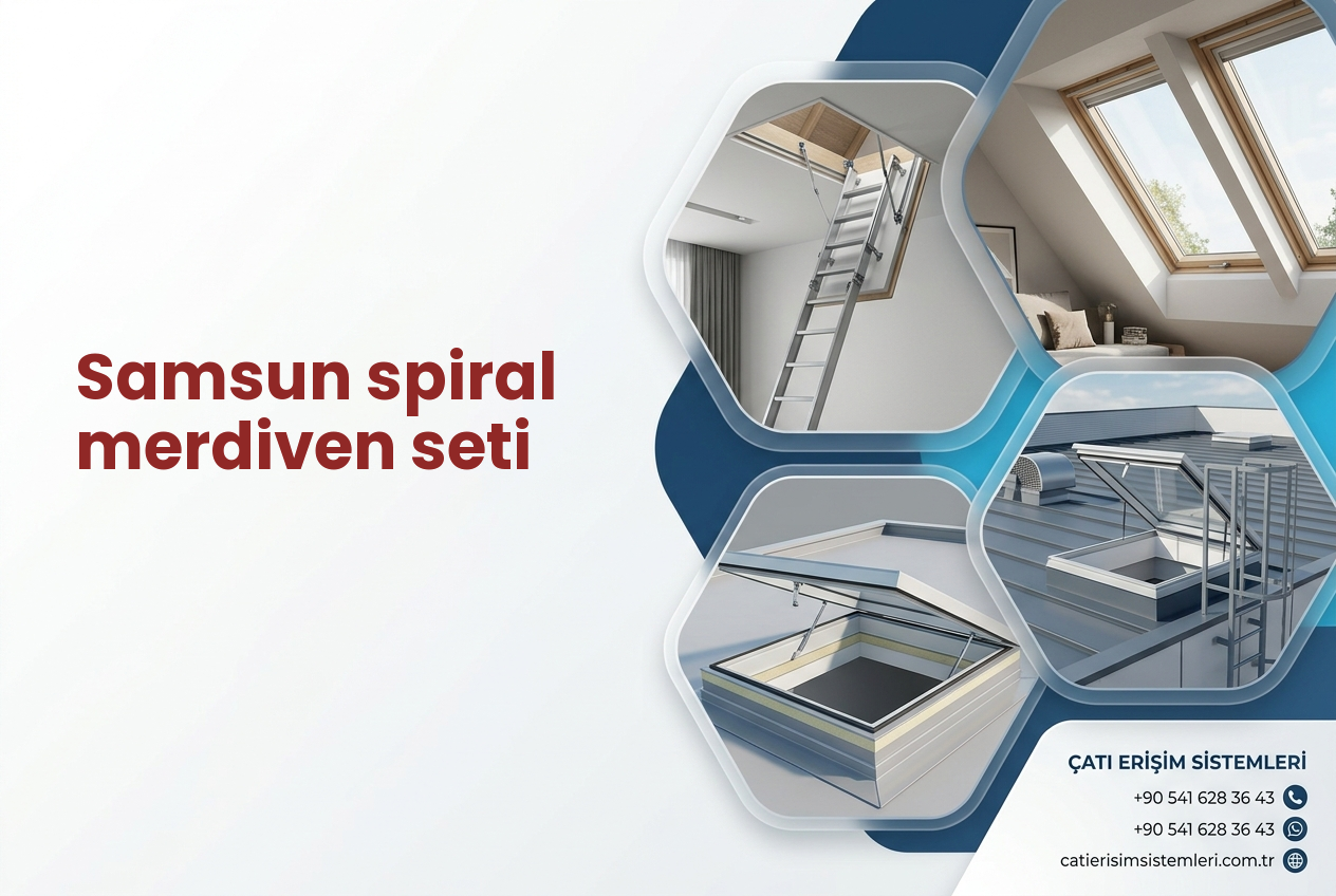 Samsun spiral merdiven seti
