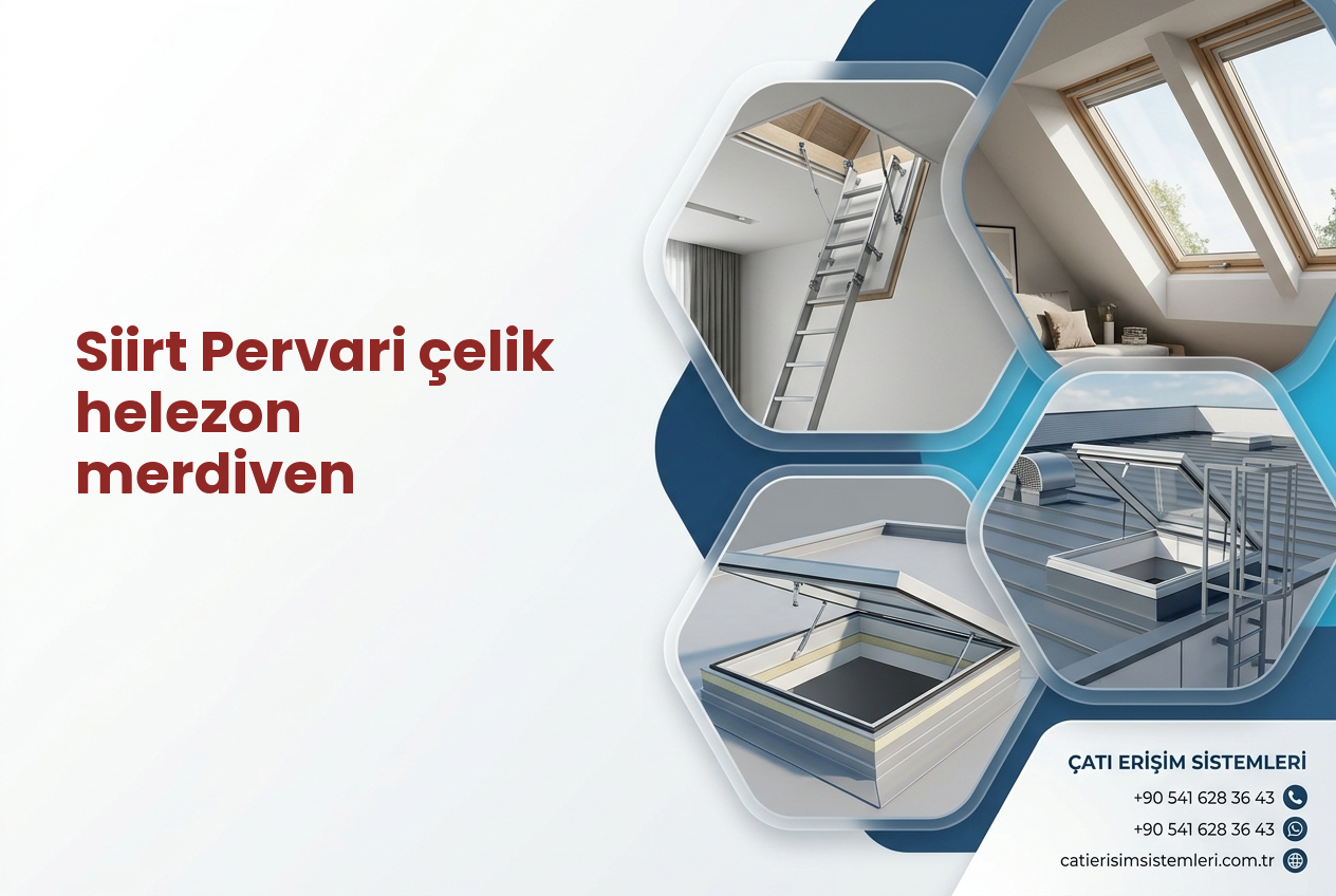 Siirt Pervari çelik helezon merdiven