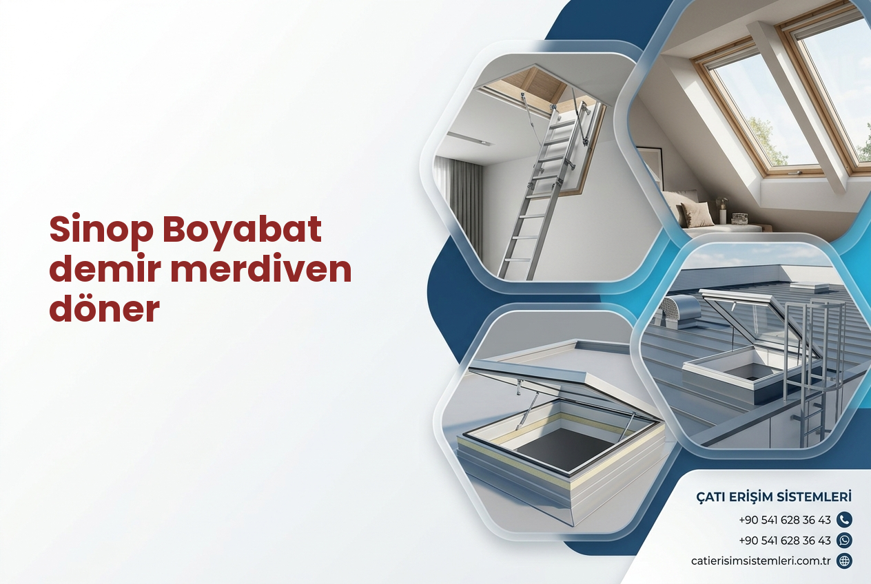Sinop Boyabat demir merdiven döner