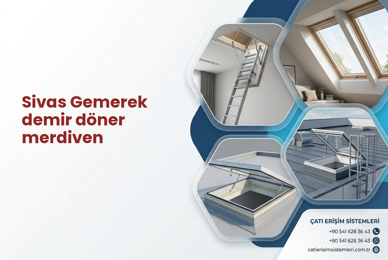 Sivas Gemerek demir döner merdiven
