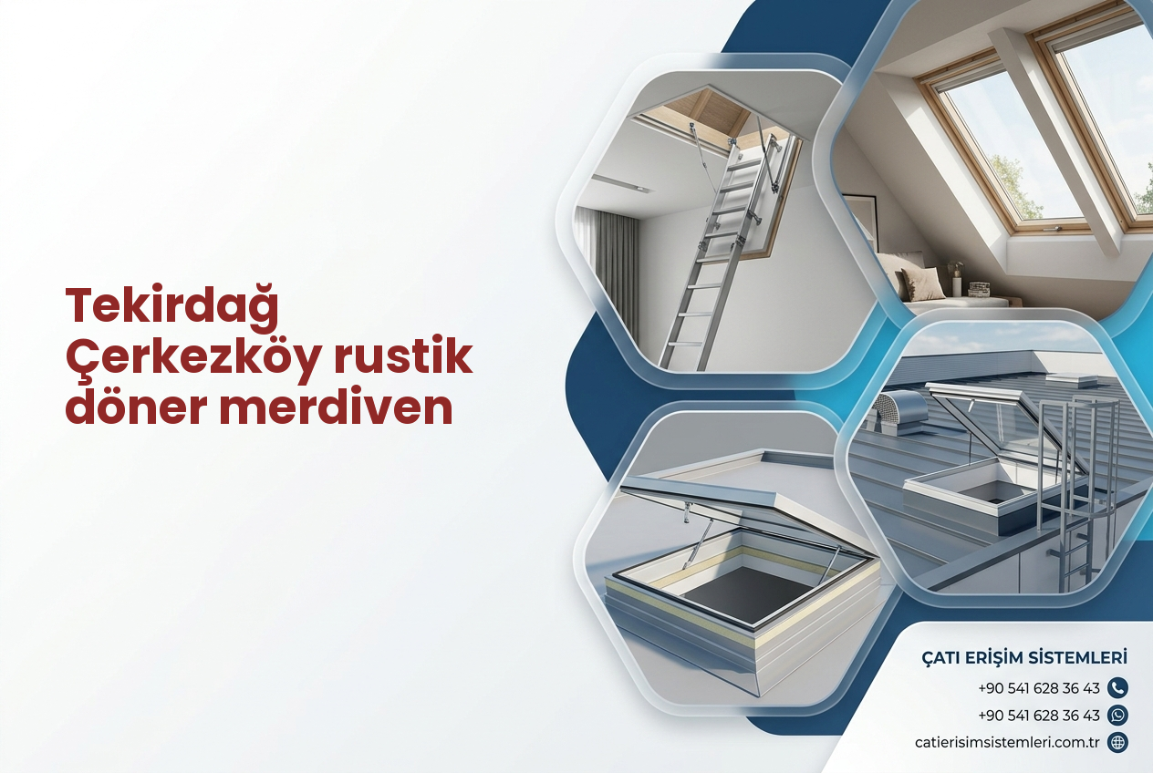 Tekirdağ Çerkezköy rustik döner merdiven