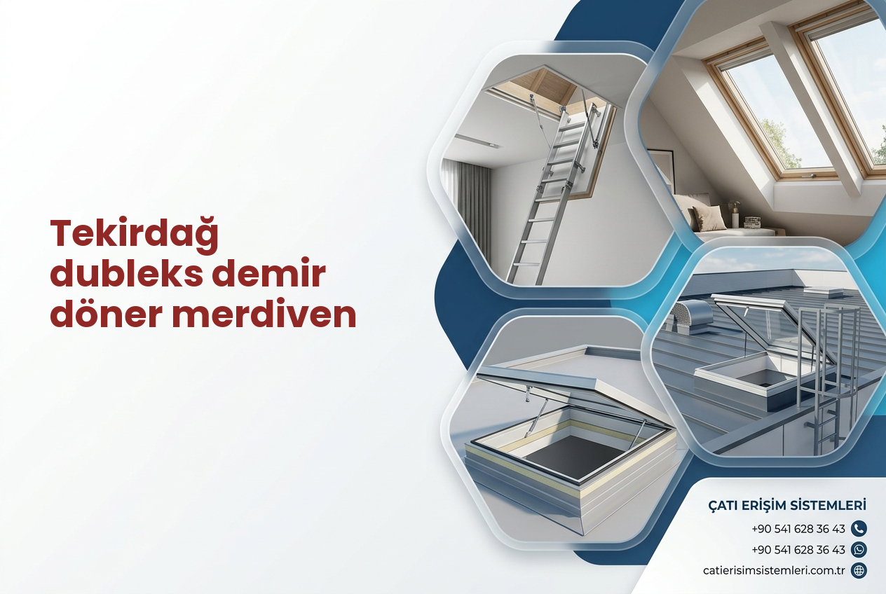 Tekirdağ dubleks demir döner merdiven