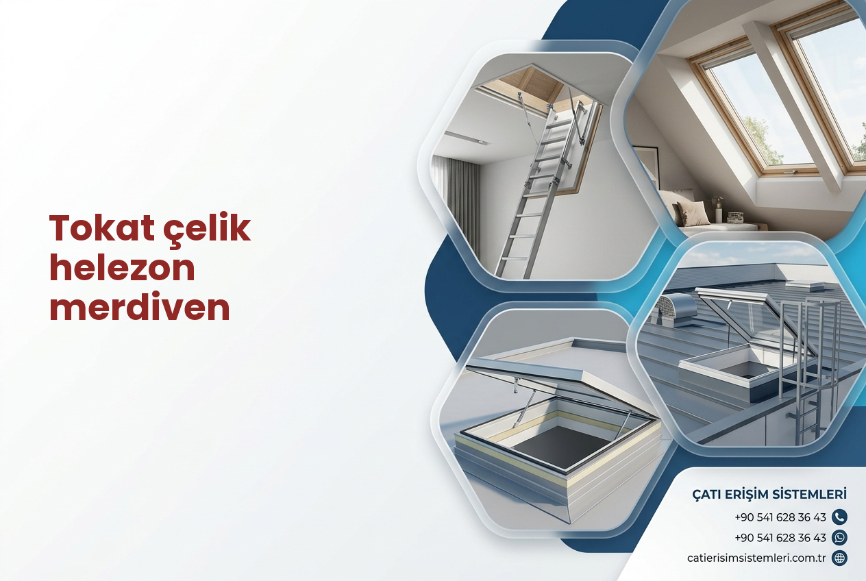 Tokat çelik helezon merdiven
