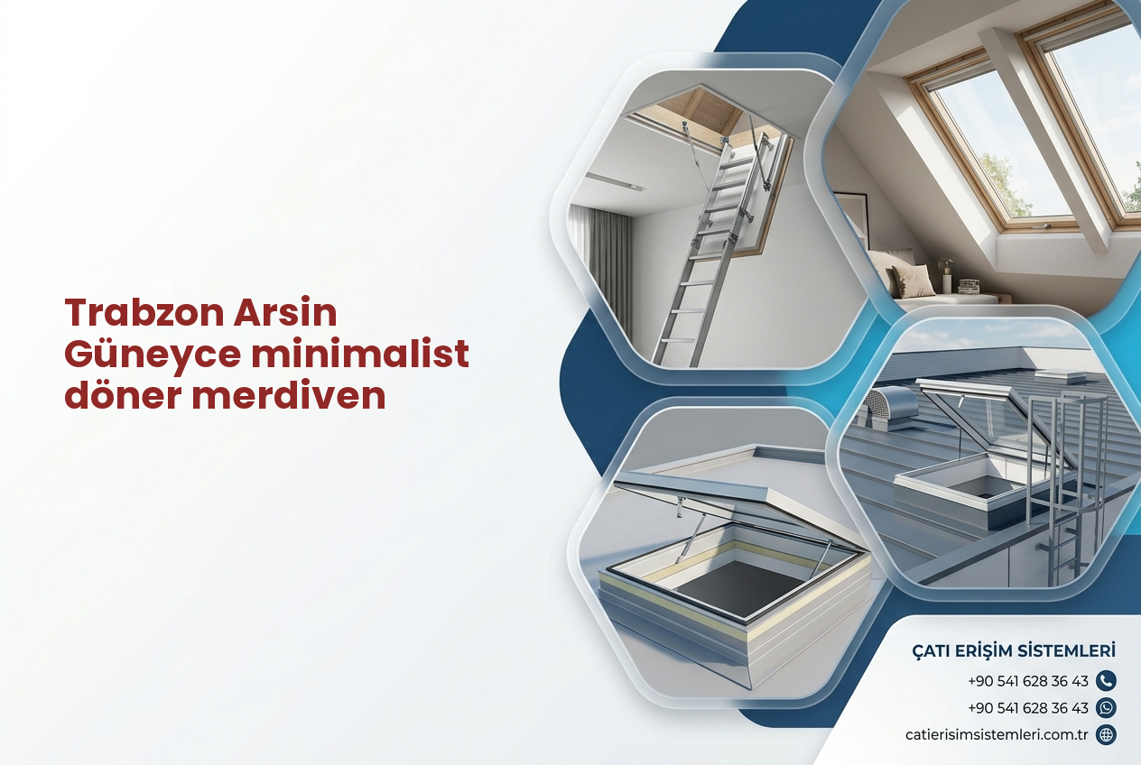 Trabzon Arsin Güneyce minimalist döner merdiven