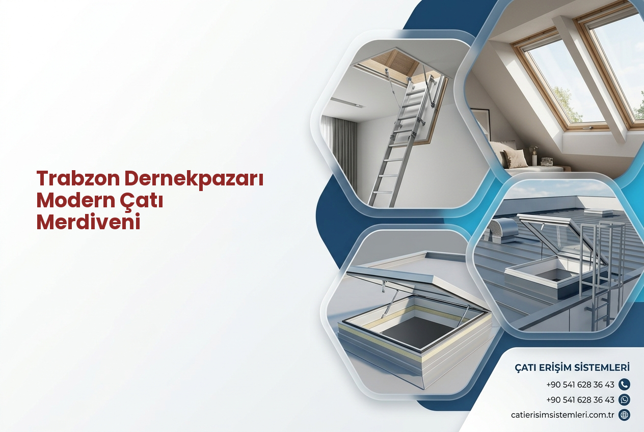 Trabzon Dernekpazarı Modern Çatı Merdiveni
