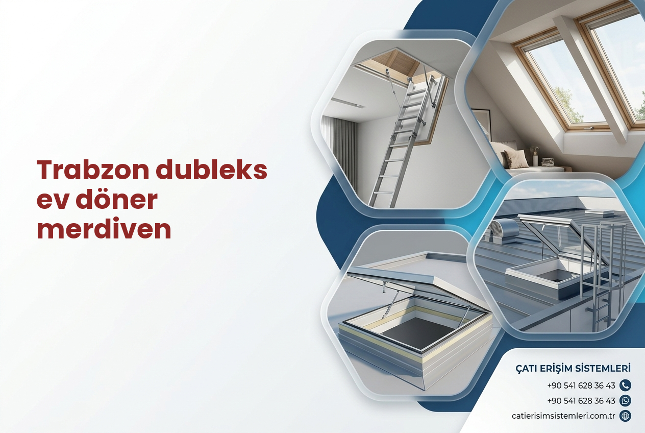 Trabzon dubleks ev döner merdiven