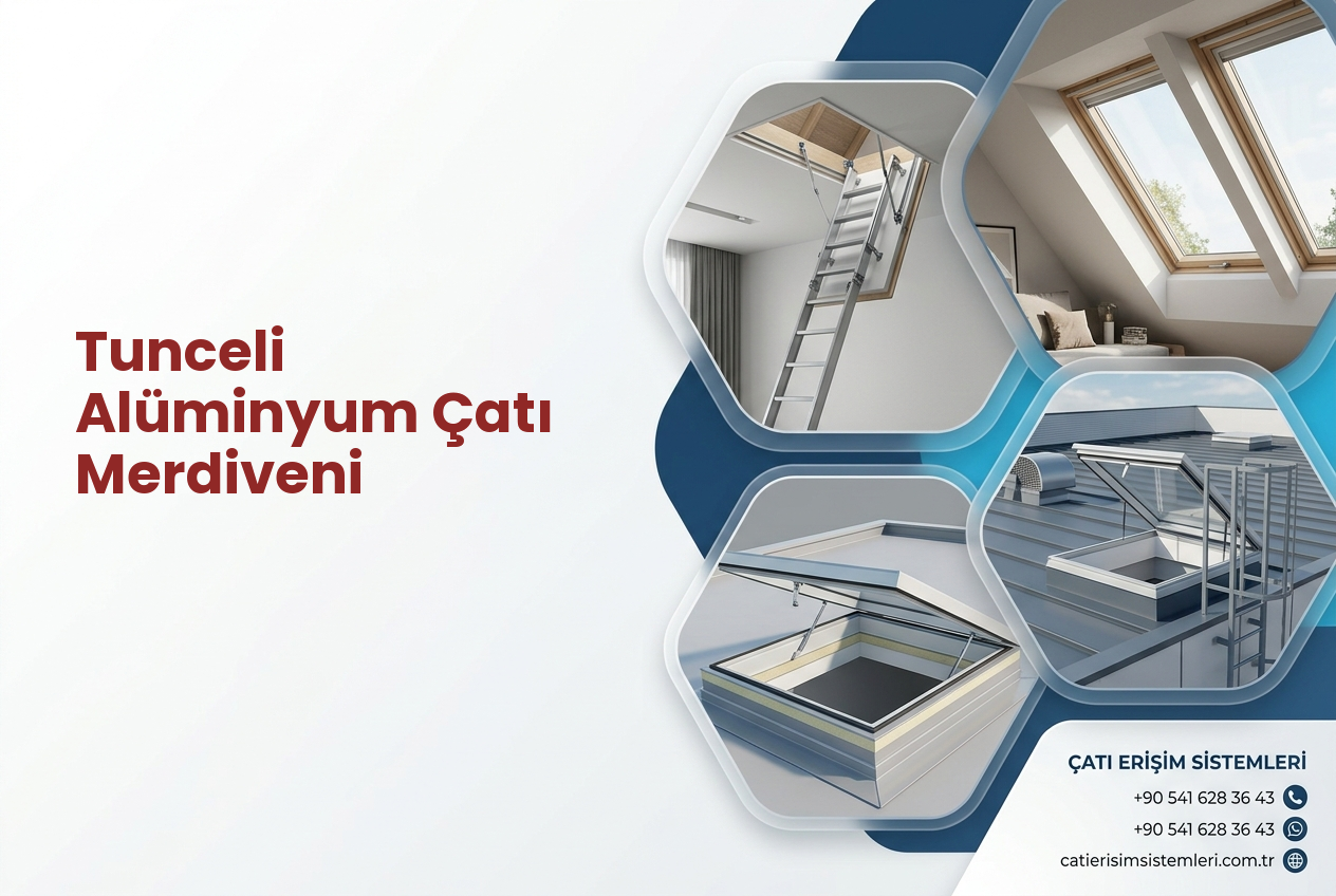 Tunceli Alüminyum Çatı Merdiveni