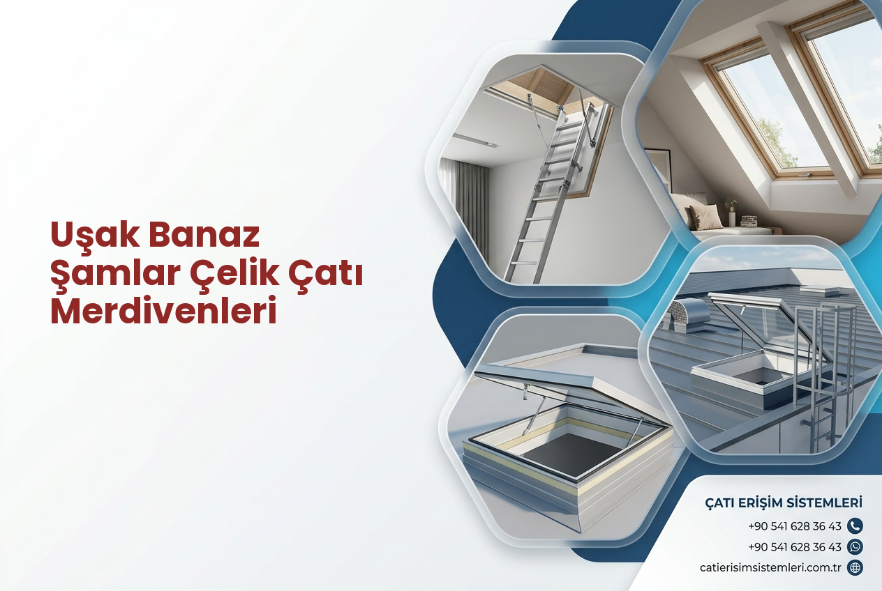 Uşak Banaz Şamlar Çelik Çatı Merdivenleri