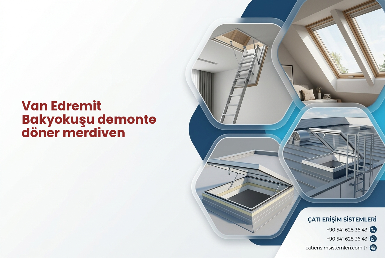 Van Edremit Bakyokuşu demonte döner merdiven