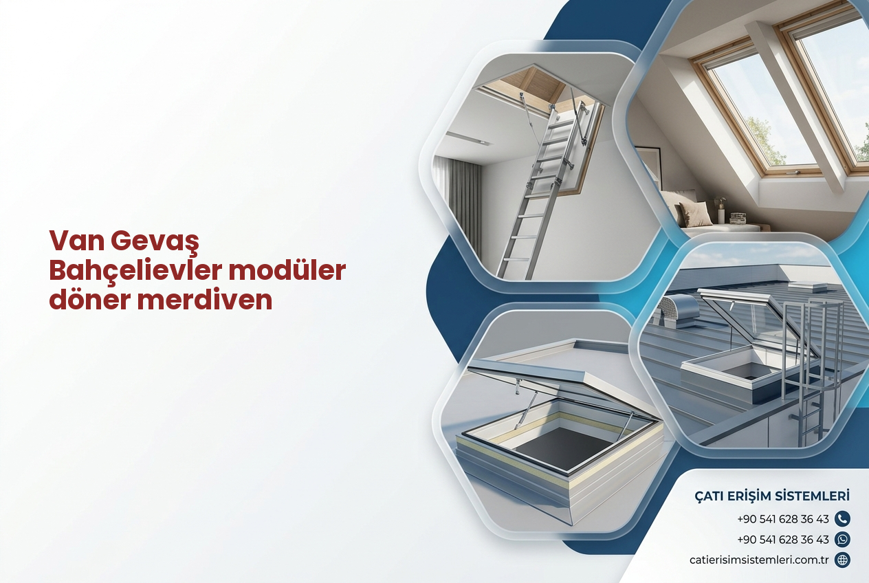 Van Gevaş Bahçelievler modüler döner merdiven