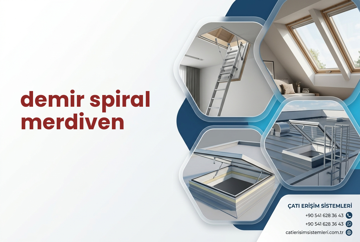 demir spiral merdiven